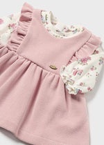 Baby Girl Pink Ruffled Dress with Floral Top (Mayoral)