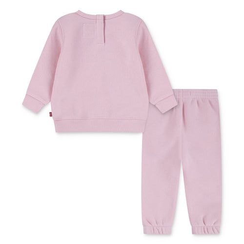 Baby Girl Pink Tracksuit Set – Sweatshirt & Joggers