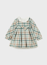 Baby Girl Plaid Dress with Ruffled Collar (Mayoral)