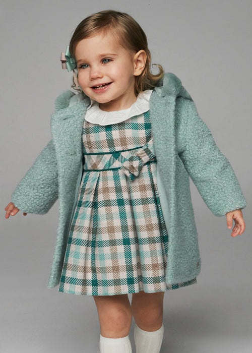 Baby Girl Plaid Dress with Ruffled Collar (Mayoral)