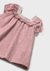 Baby Girl Polka Dot Dress with Lace Trim