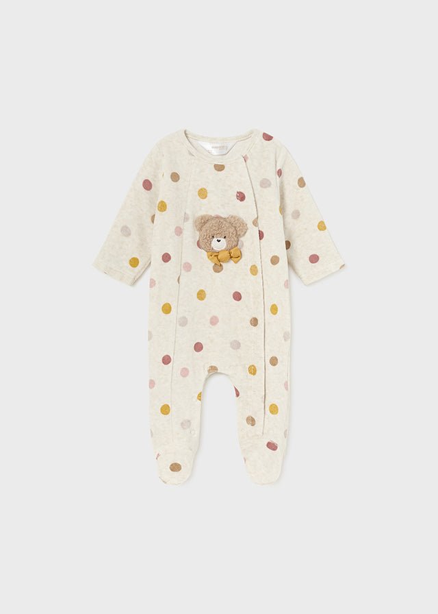 Baby Girl Polka Dot Teddy Babygrow (Mayoral)