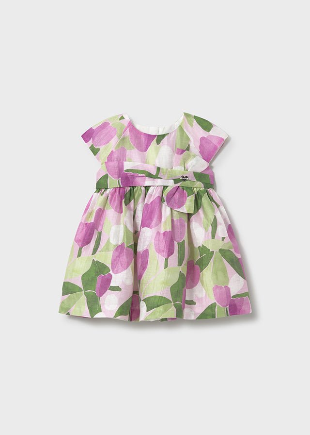 Baby Girl Printed Linen Dress