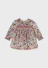 Baby Girl Printed Velvet Dress (Mayoral)