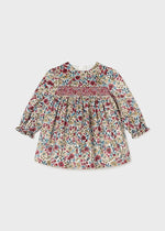 Baby Girl Printed Velvet Dress (Mayoral)