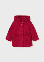 Baby Girl Red Bouclé Coat (mayoral)