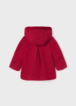 Baby Girl Red Bouclé Coat (mayoral)