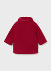 Baby Girl Red Faux Shearling Coat