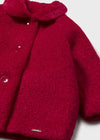Baby Girl Red Faux Shearling Coat