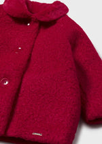 Baby Girl Red Faux Shearling Coat