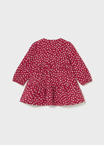 Baby Girl Red Polka Dot Tiered Dress