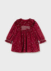 Baby Girl Red Velvet Dress (Mayoral)