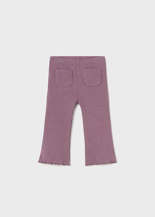 Baby Girl Ribbed Purple Trousers (Mayoral)