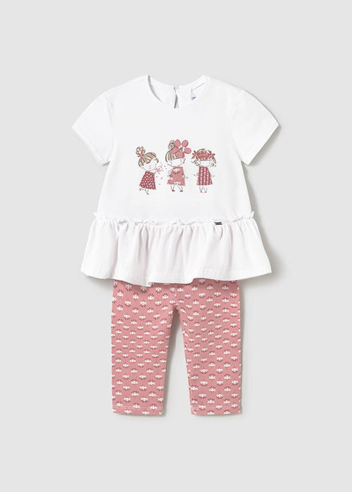 Baby Girl Ruffle Hem Leggings Set