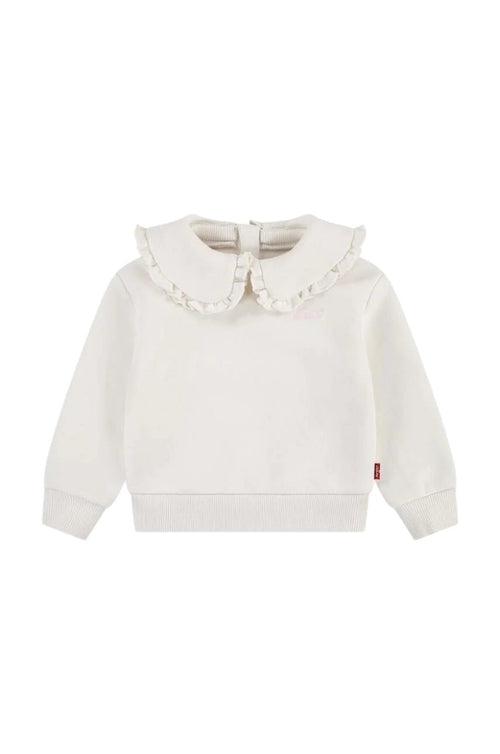 Baby Girl Ruffled Collar Sweatshirt