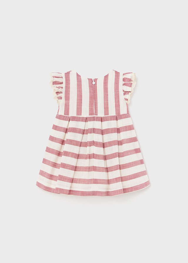 Baby Girl Striped Linen Blend Dress