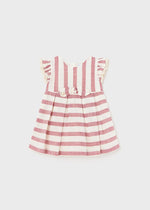 Baby Girl Striped Linen Blend Dress