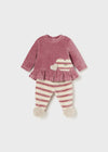 Baby Girl Top and Striped Leggings Set (Mayoral)