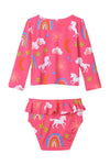 Baby Girl Unicorns & Rainbows Rashguard Set