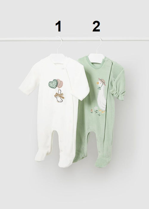 Baby Girl Velour Duck Babygrow (sold separately) (Mayoral)