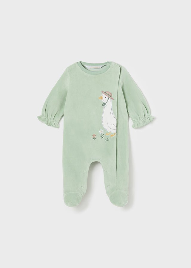 Baby Girl Velour Duck Babygrow (sold separately) (Mayoral)