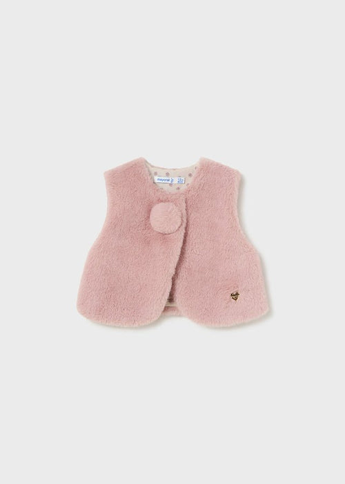 Baby Girls' Faux Fur Vest - Pink (mayoral)