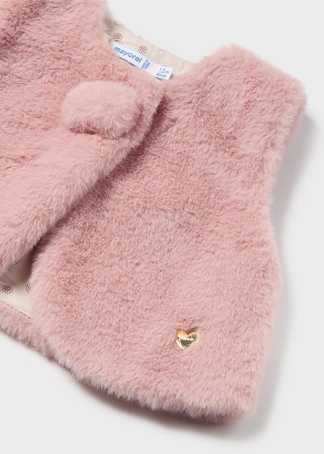 Baby Girls' Faux Fur Vest - Pink (mayoral)