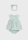 Baby Girls Green Cotton Floral Dress Set (mayoral) - CottonKids.ie - 1-2 month - 12 month - 18 month