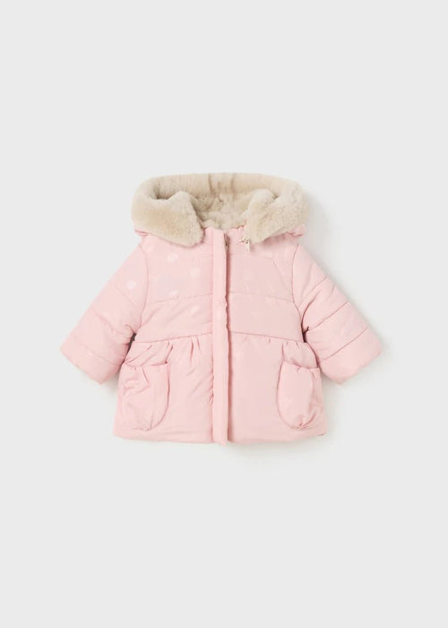 Baby Girls Pink & Beige Reversible Coat (mayoral)