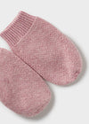 Baby Girls Pink Cotton Hat & Mittens Set (Mayoral)