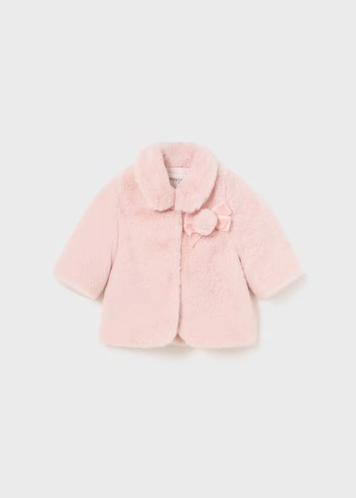 Baby Girls Pink Faux Fur Coat (mayoral)