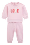 Baby Girls' Pink Love Tracksuit