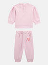 Baby Girls' Pink Love Tracksuit