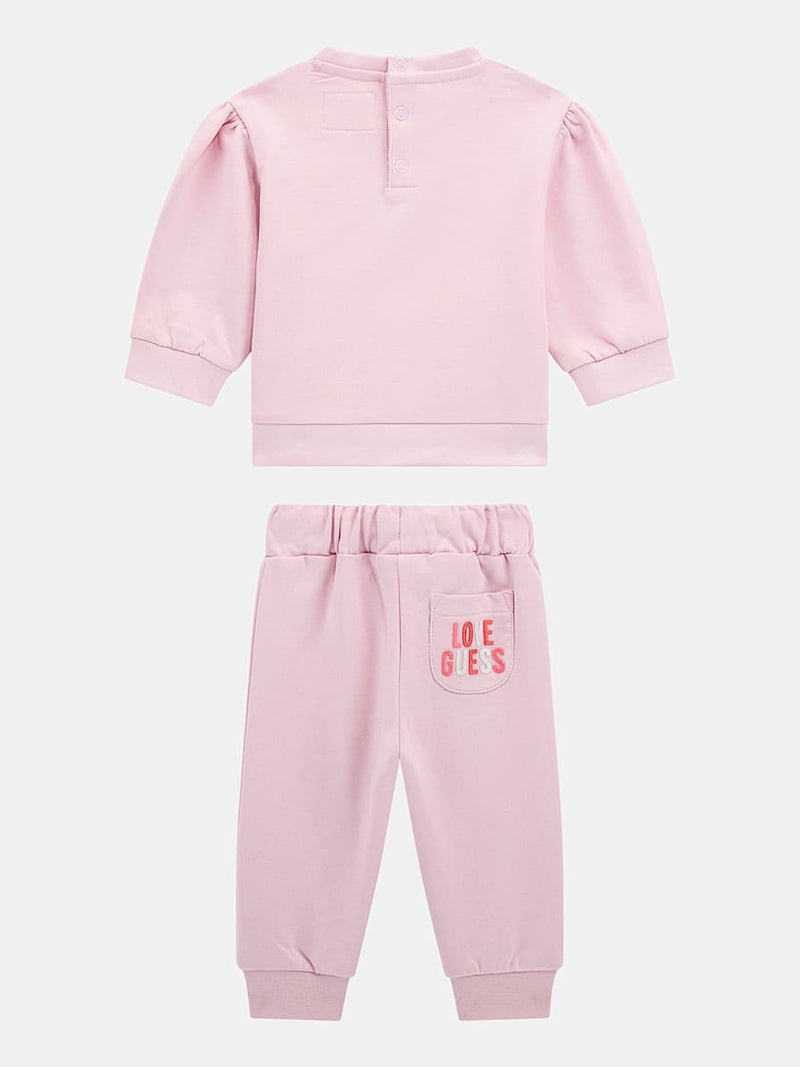 Baby Girls' Pink Love Tracksuit