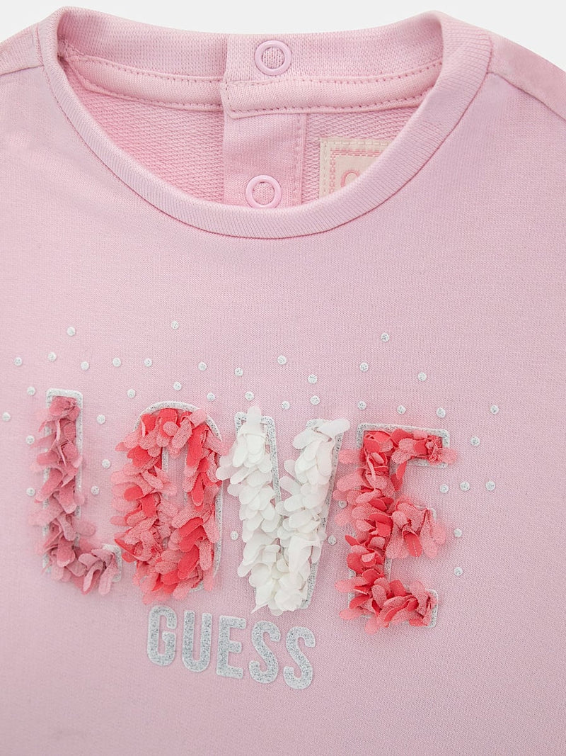 Baby Girls' Pink Love Tracksuit