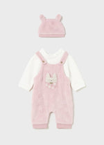 Baby Girls' Pink Romper & Hat Set (Mayoral)