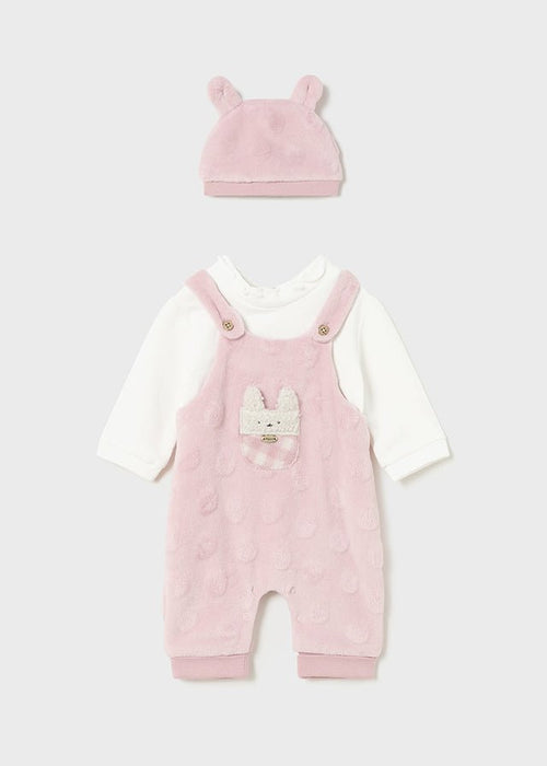 Baby Girls' Pink Romper & Hat Set (Mayoral)