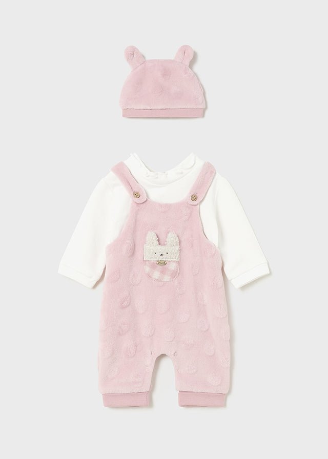 Baby Girls' Pink Romper & Hat Set (Mayoral)