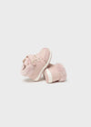 Baby Girls Pink Suede Leather Trainers (mayoral)