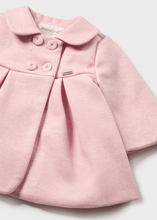 Baby Girls Pink Trapeze Coat (mayoral)