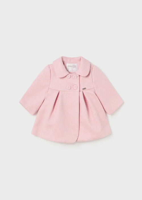 Baby Girls Pink Trapeze Coat (mayoral)