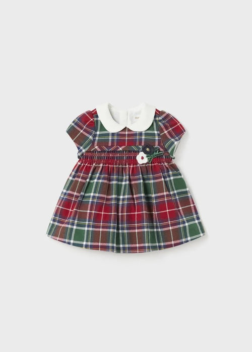 Baby Girls Red Cotton Dress (mayoral)