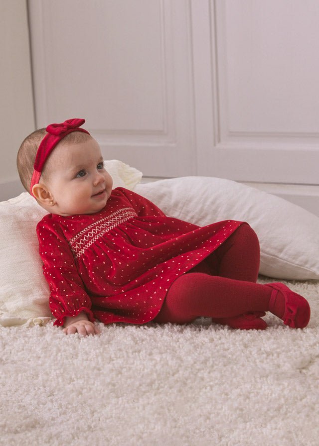 Baby Girls Red Cotton Tights (mayoral) (A/W)