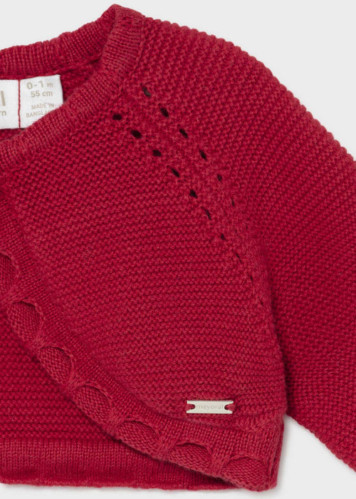 Baby Girls Red Knitted Cardigan (Mayoral)