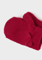 Baby Girls Red Knitted Hat Set (mayoral)