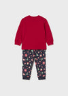 Baby Girls Red & Navy Blue Festive Pyjamas (Mayoral)