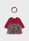 Baby Girls Red Tartan Dress Set (Mayoral)