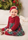 Baby Girls Red Tartan Dress Set (Mayoral)