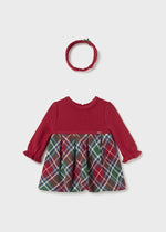 Baby Girls Red Tartan Dress Set (Mayoral)