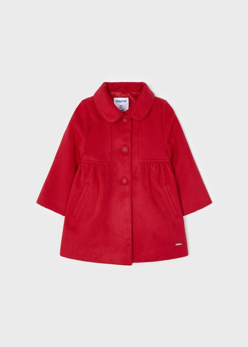 Baby Girls Red Traditional Christmas Coat (Mayoral)